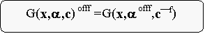 Rounded Rectangle: G(x,a,c) offf =G(x,a offf,cf)